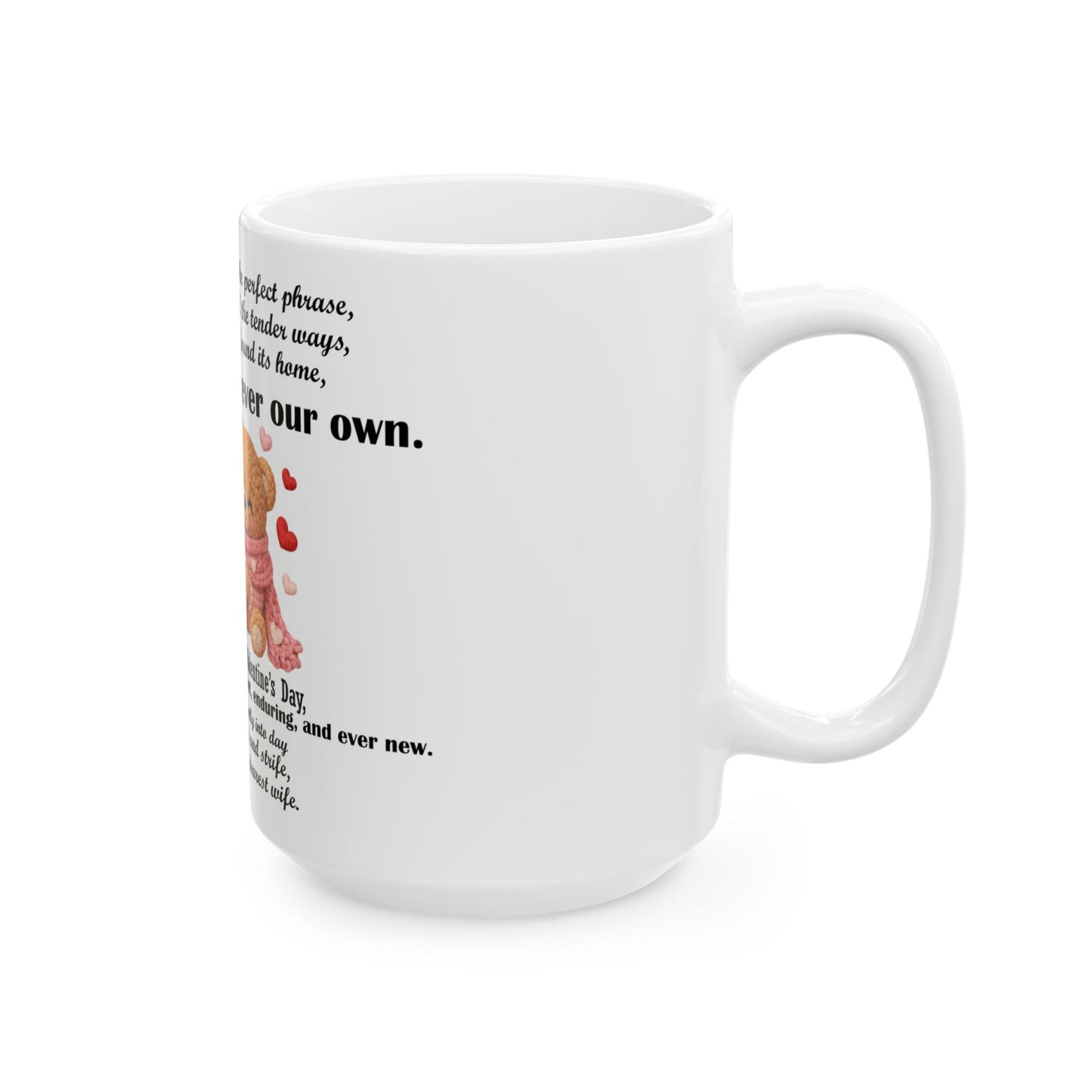 Valentine Teddy Bear Ceramic Mug