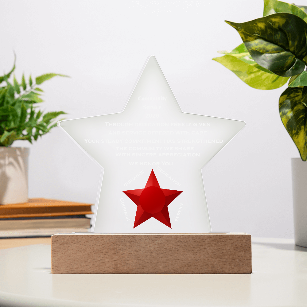Honoring Community Service- Personalized