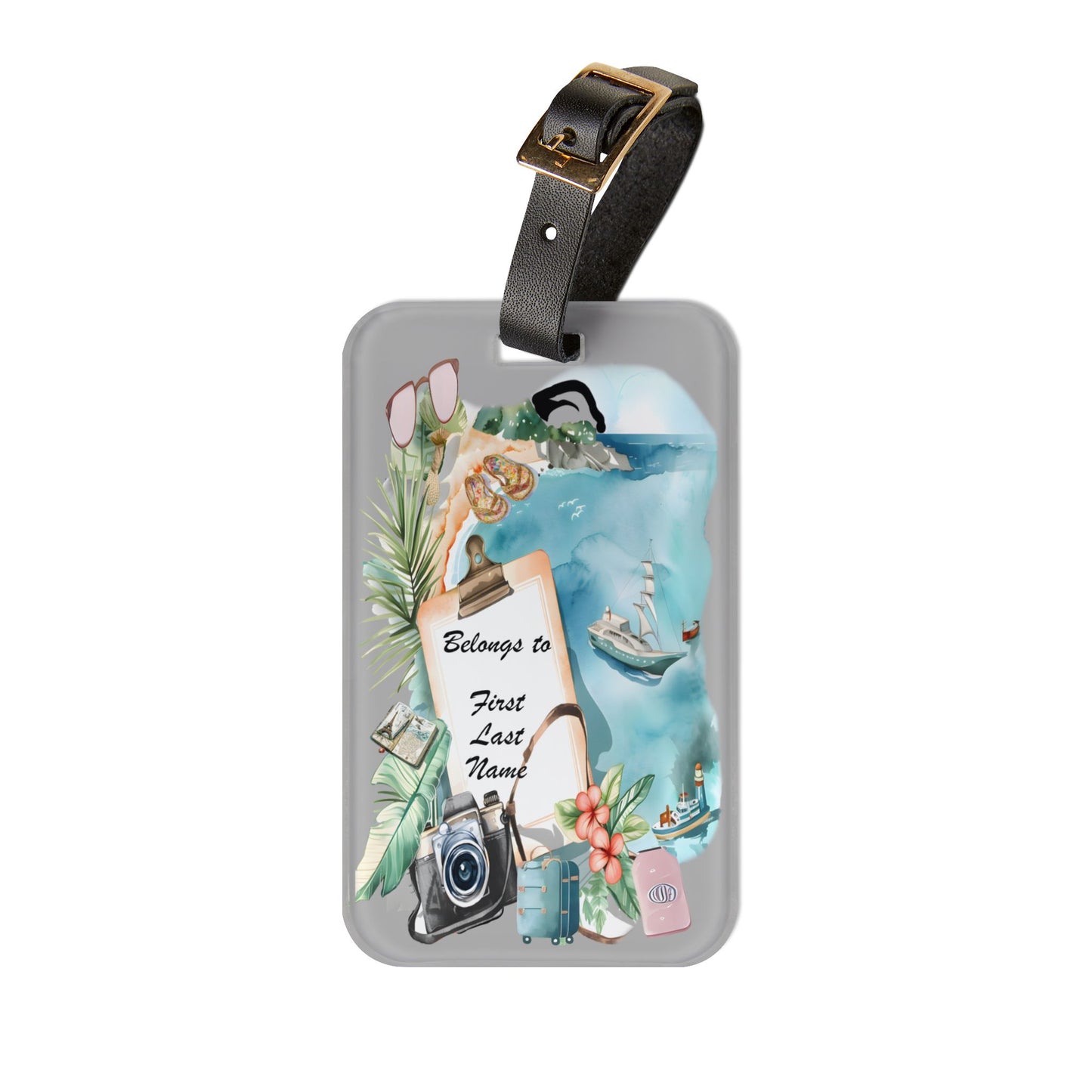 Tropical Luggage Tag