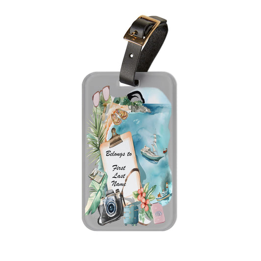 Tropical Luggage Tag