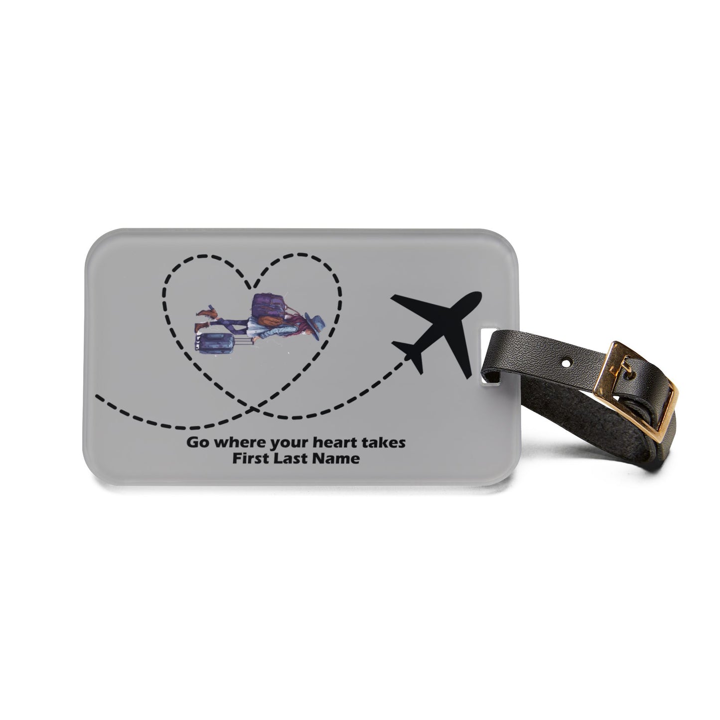Go Where Your Heart Takes You Luggage Tag