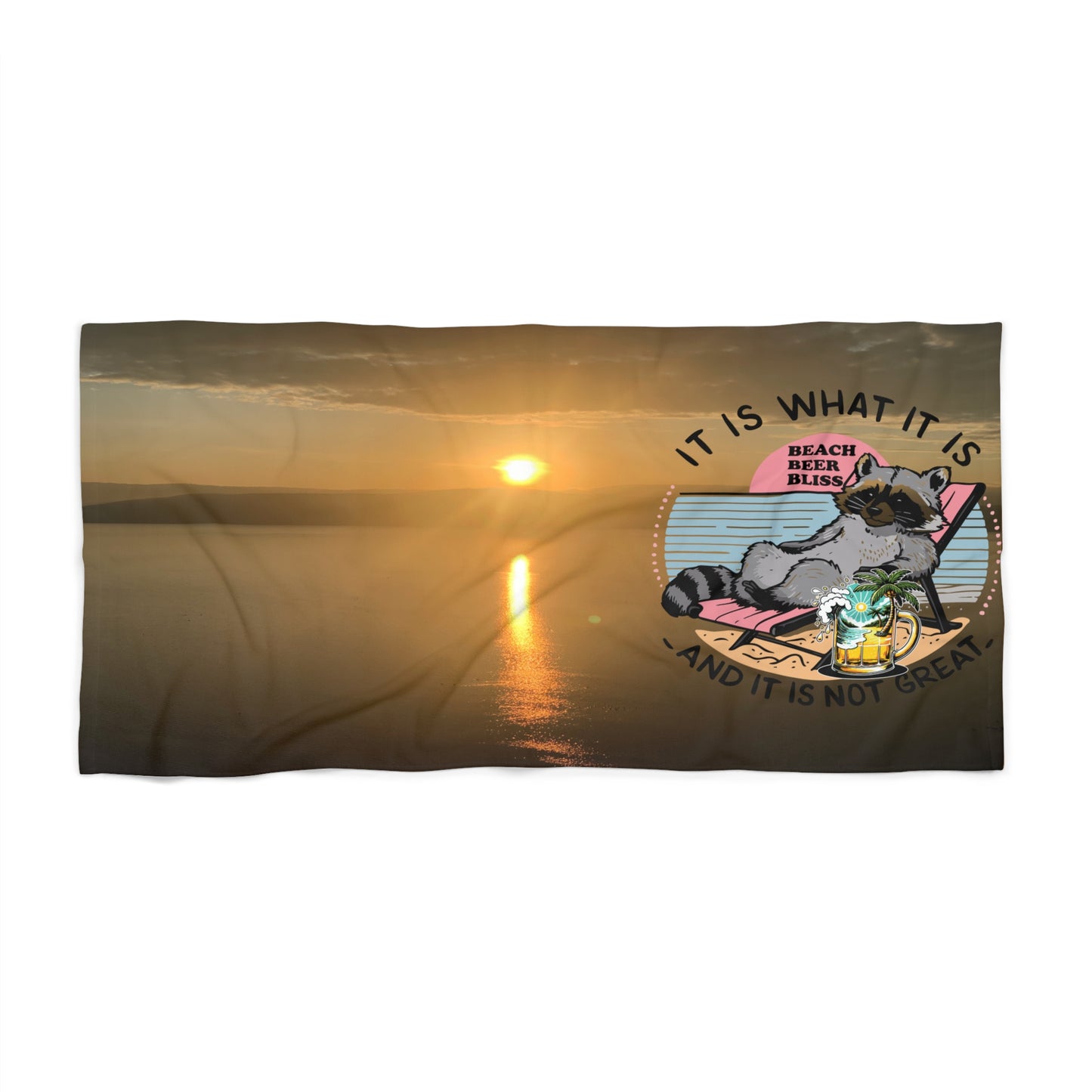 Beach Towel Eco-Friendly Customizable with Nature Photos - Vegan-Friendly