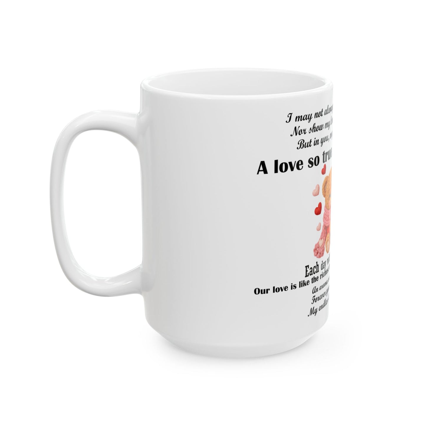 Valentine Teddy Bear Ceramic Mug