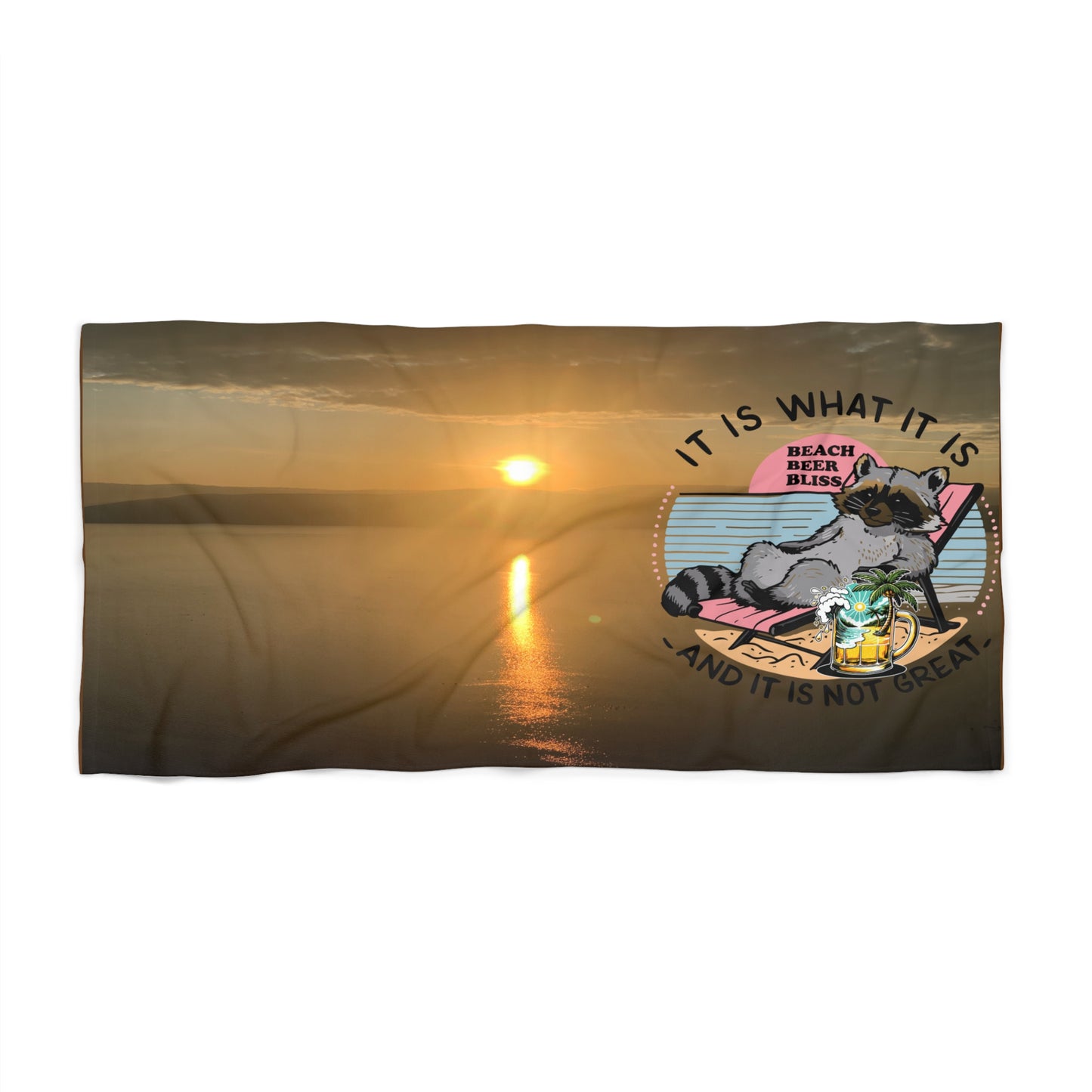 Beach Towel Eco-Friendly Customizable with Nature Photos - Vegan-Friendly