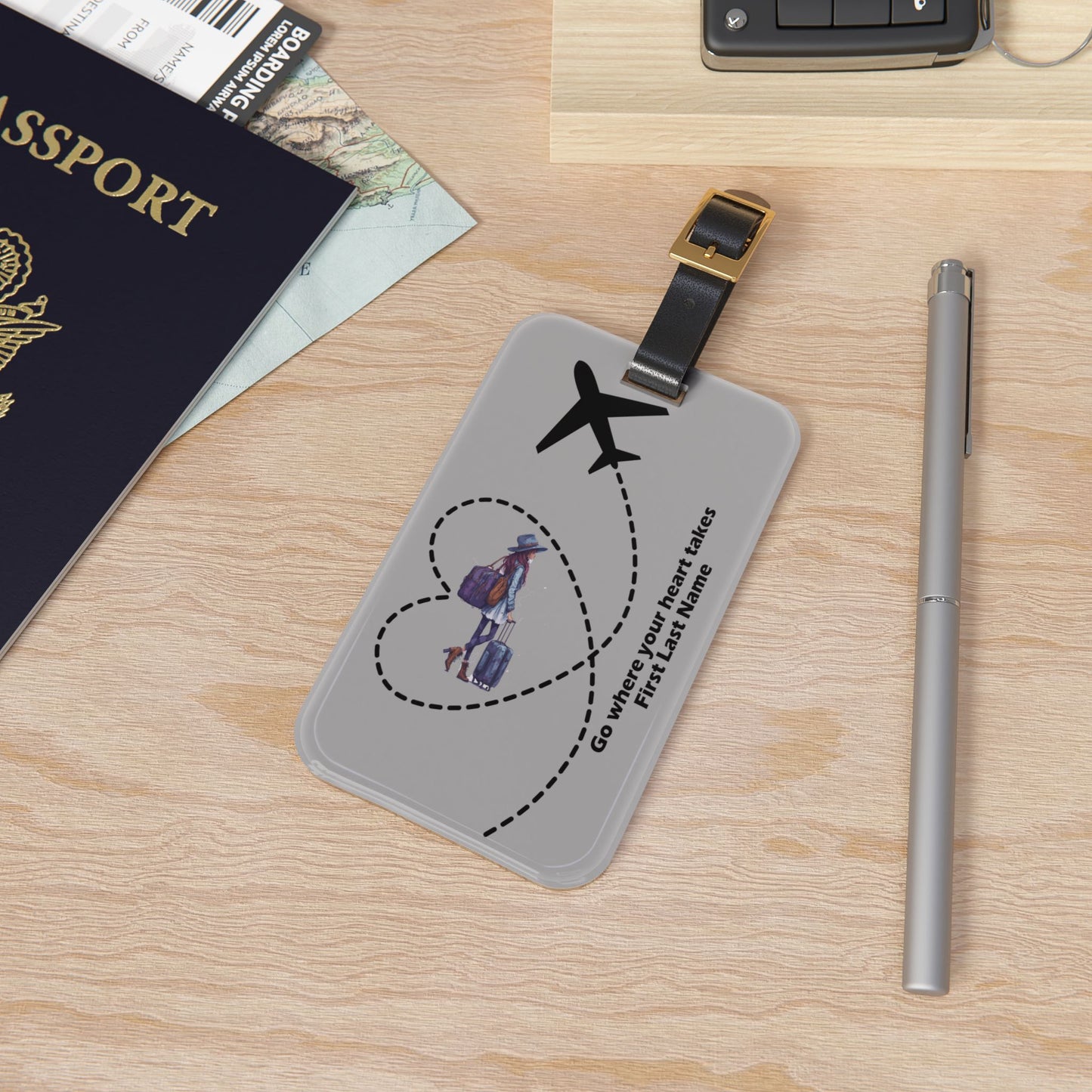 Go Where Your Heart Takes You Luggage Tag