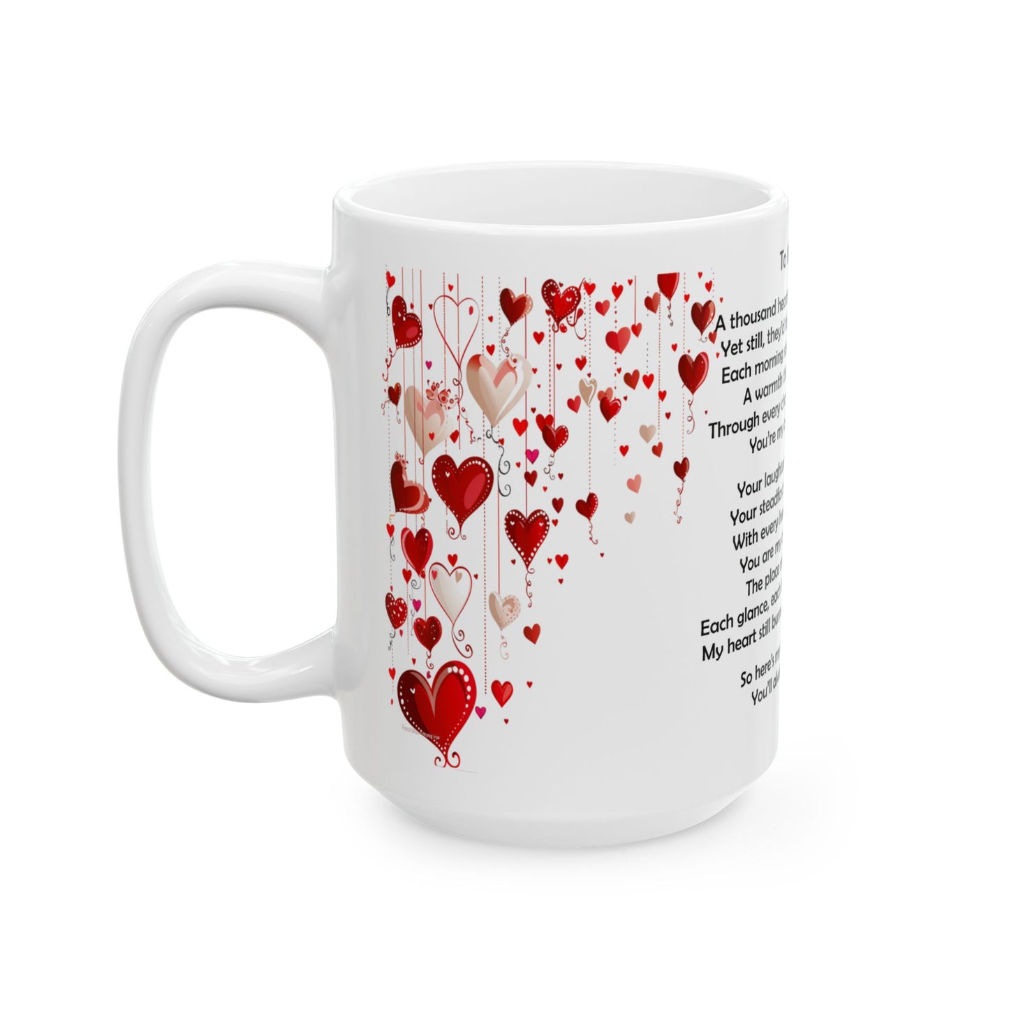 To My Husband – A Romantic Valentine Mug