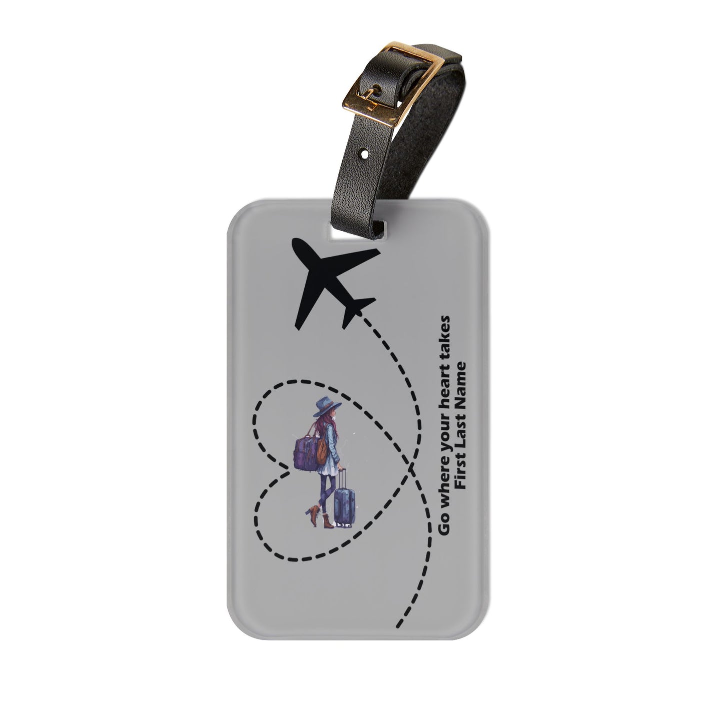 Go Where Your Heart Takes You Luggage Tag