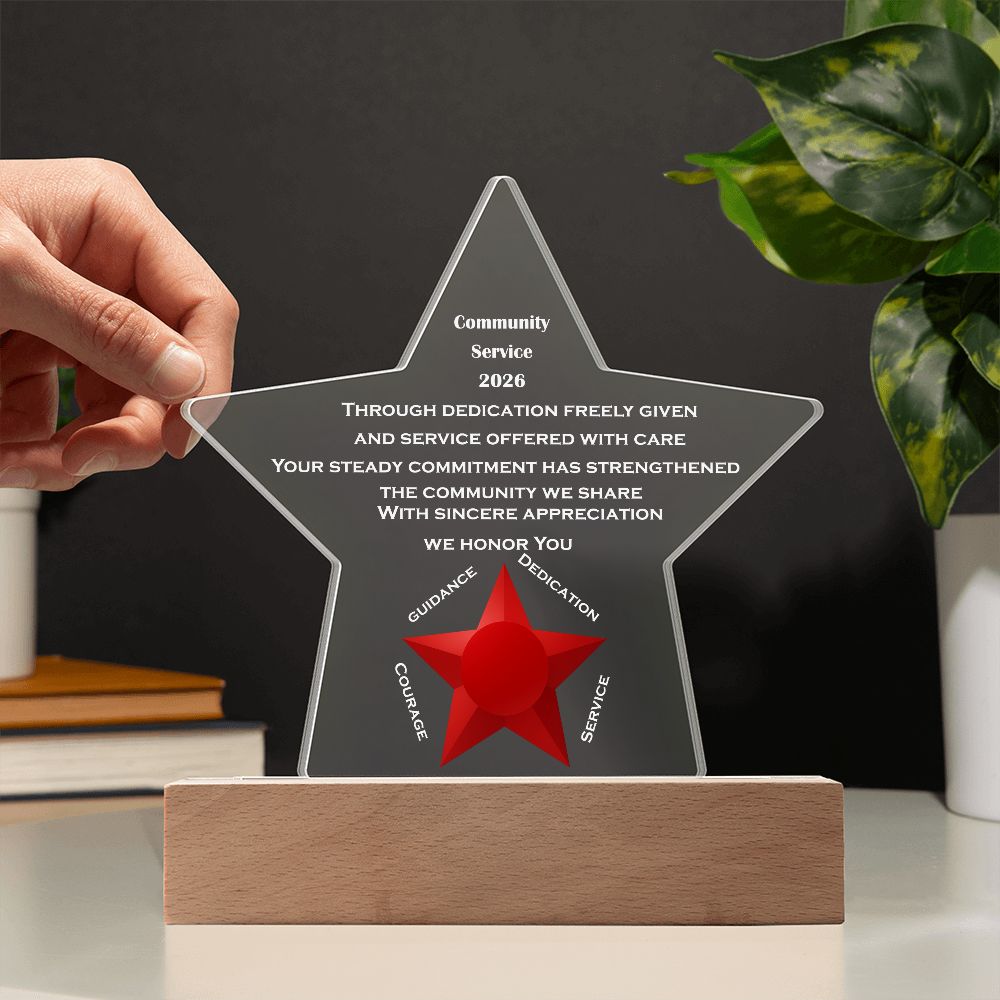 Honoring Community Service- Personalized