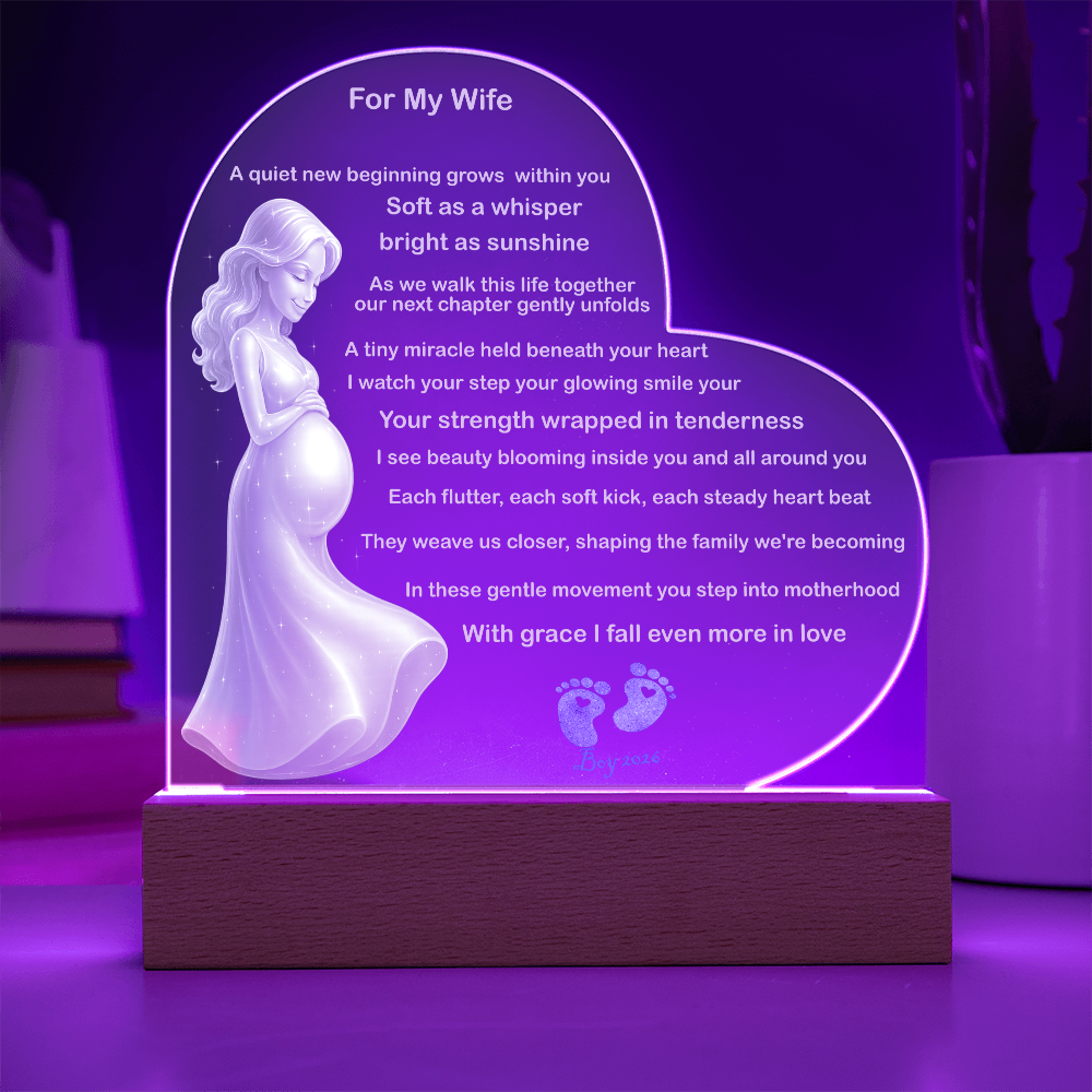 Husband gift to wife pregnancy poem