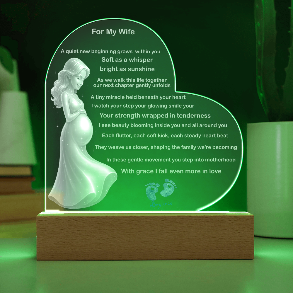 Husband gift to wife pregnancy poem
